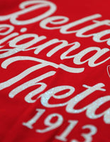 Big Boy Delta Sigma Theta Divine 9 S3 Long Sleeve Ladies Tee [Long Sleeve - Red]