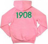 Big Boy Alpha Kappa Alpha Divine 9 S6 Ladies Pullover Hoodie [Pink]