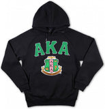 Big Boy Alpha Kappa Alpha Divine 9 S6 Ladies Pullover Hoodie [Black]