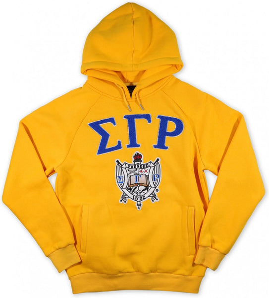 Big Boy Sigma Gamma Rho Divine 9 S6 Ladies Pullover Hoodie [Gold]