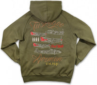 Big Boy Tuskegee Airmen S4 Mens Pullover Hoodie [Green]