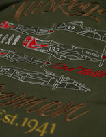 Big Boy Tuskegee Airmen S4 Mens Pullover Hoodie [Green]