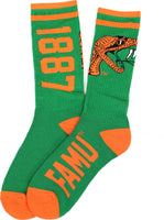 Big Boy Florida A&M Rattlers S4 Mens Athletic Socks [Green]