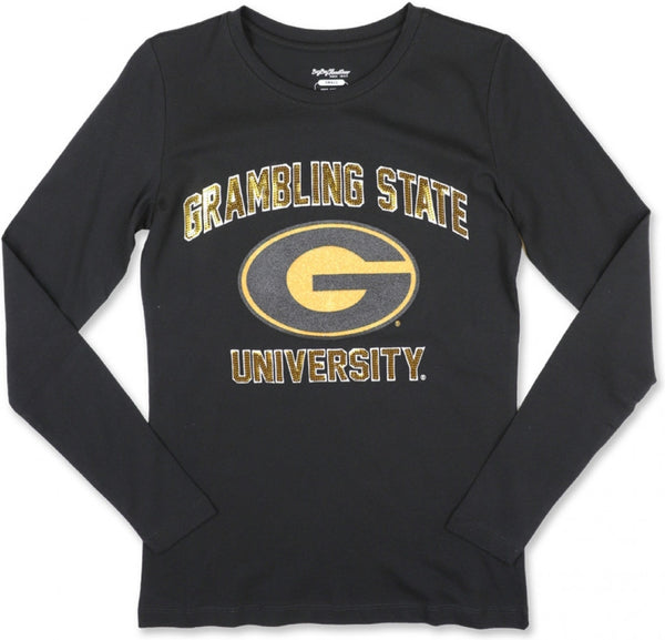 Big Boy Grambling State Tigers S3 Womens Long Sleeve Tee [Long Sleeve - Black]