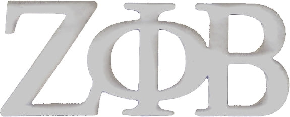Zeta Phi Beta Classic 3-Letter Lapel Pin [Silver]