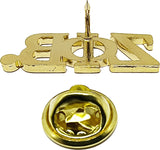 Zeta Phi Beta Classic 3-Letter Lapel Pin [White]