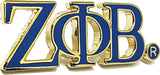 Zeta Phi Beta Classic 3-Letter Lapel Pin [Blue]