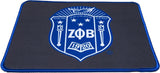 Zeta Phi Beta Shield Hemmed Mouse Pad [Grey]