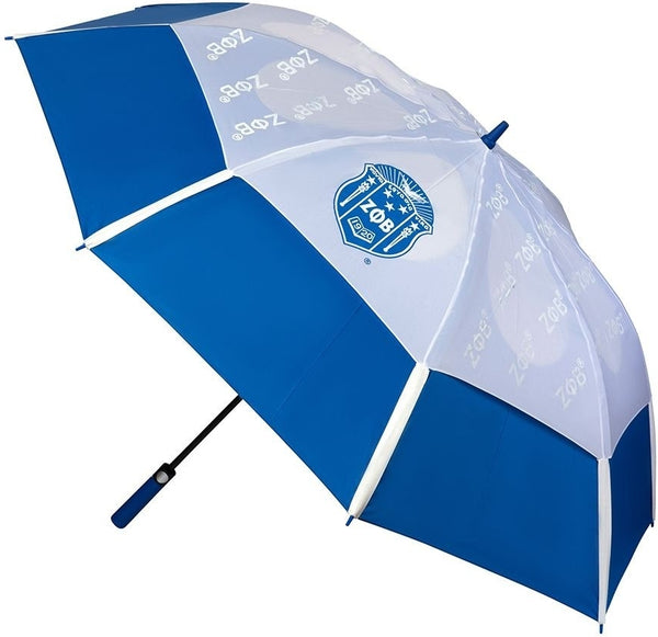 Zeta Phi Beta Giant Chameleon Umbrella [Blue/White]