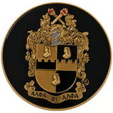 Alpha Phi Alpha Classic Round Car Badge [Black]
