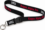 Kappa Alpha Psi Classic Woven Embroidered Lanyard [Black]