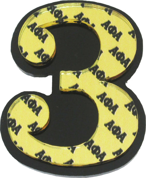 Alpha Phi Alpha Acrylic Line #3 Pin [Black/Gold]