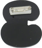 Alpha Phi Alpha Acrylic Line #3 Pin [Black/Gold]