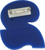 Zeta Phi Beta Acrylic Line #2 Pin [Blue/Silver]