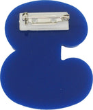 Zeta Phi Beta Acrylic Line #3 Pin [Blue/Silver]