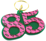 Alpha Kappa Alpha Color Mirror Line #85 Keychain [Green]