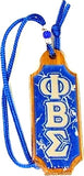 Phi Beta Sigma Domed Wood Medallion [Brown]