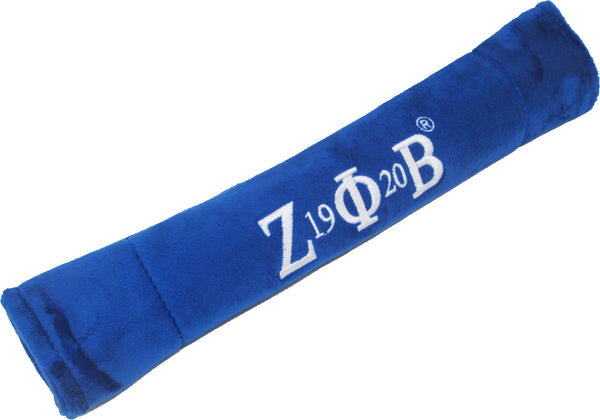 Zeta Phi Beta Embroidered Velour Seatbelt Sleeve [Blue]