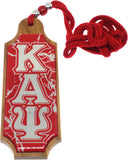 Kappa Alpha Psi Domed Wood Medallion [Brown]