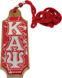 Kappa Alpha Psi Domed Wood Medallion [Brown]