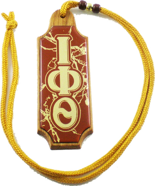 Iota Phi Theta Domed Wood Medallion [Brown]