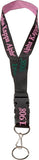 Alpha Kappa Alpha Classic Woven Embroidered Lanyard [Black]