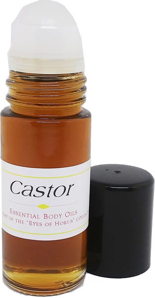 100% Pure Jamaican Black Castor Essential Oil [Dark Brown - 1 oz. - Clear Glass - Roll-On]
