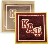 Kappa Alpha Psi Chenille Drink Coaster Set [Crimson Red]