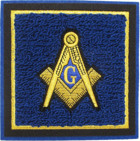 Mason Square Chenille Sew-On Patch [Navy Blue]