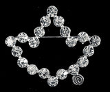 Alpha Kappa Alpha 20 Crystal Ivy Leaf Lapel Pin [Silver]