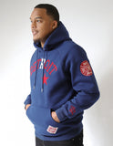 Big Boy Detroit Stars Heritage Mens Hoodie [Navy Blue]