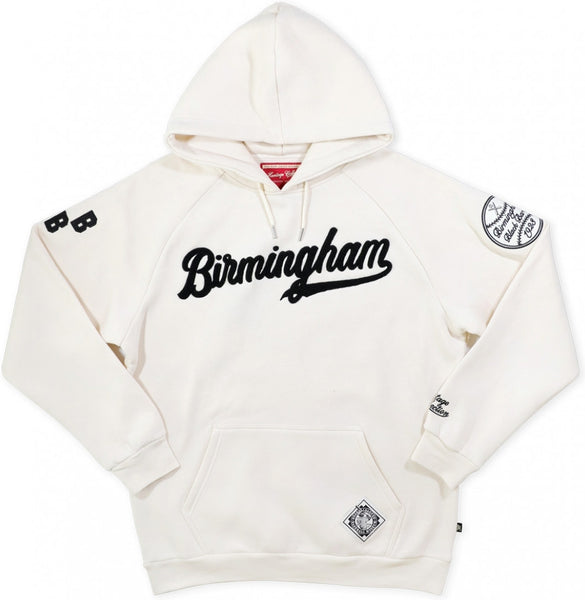 Big Boy Birmingham Black Barons Heritage Mens Hoodie [Ivory White]