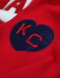 Big Boy Kansas City Monarchs 2-Tone Heritage Mens Hoodie [Red]