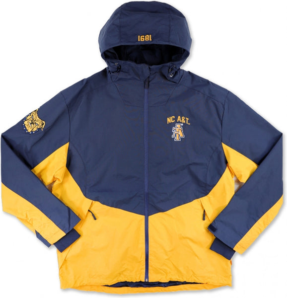 Big Boy North Carolina A&T Aggies S7 Mens Windbreaker Jacket [Navy Blue]