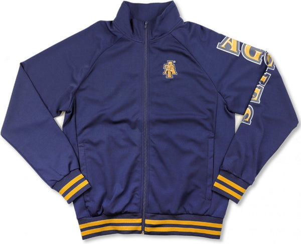 Big Boy North Carolina A&T Aggies S5 Mens Jogging Suit Jacket [Navy Blue]
