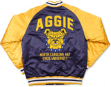 Big Boy North Carolina A&T Aggies S6 Mens Baseball Jacket [Navy Blue]