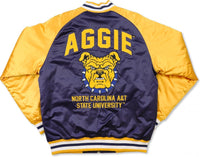 Big Boy North Carolina A&T Aggies S6 Mens Baseball Jacket [Navy Blue]