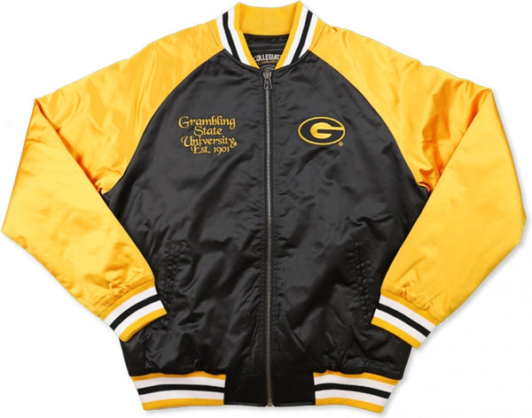 Big Boy Grambling State Tigers S6 Mens Baseball Jacket [Black]