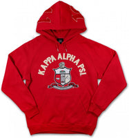 Big Boy Kappa Alpha Psi Divine 9 S6 Pullover Mens Hoodie [Crimson Red]