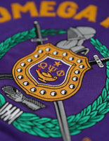 Big Boy Omega Psi Phi Divine 9 S6 Pullover Mens Hoodie [Purple]