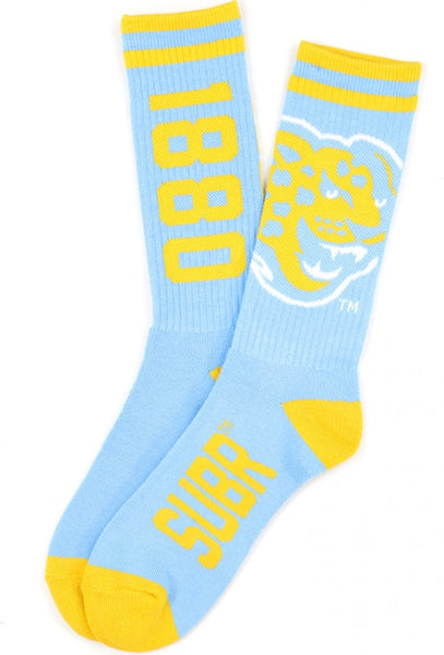 Big Boy Southern Jaguars S4 Mens Athletic Socks [Sky Blue]
