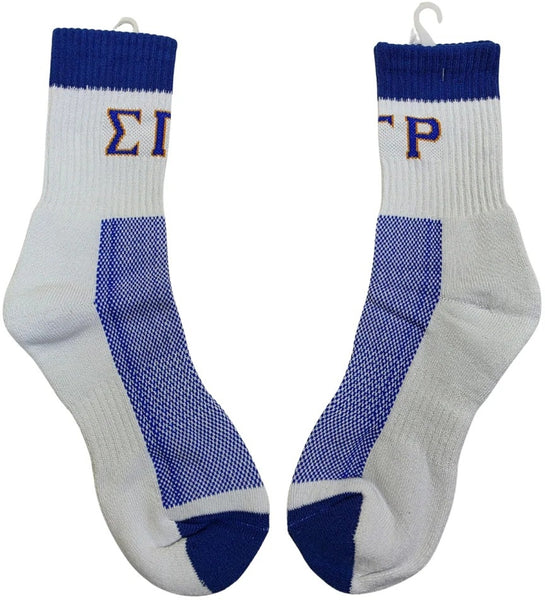 Buffalo Dallas Sigma Gamma Rho Crew Socks [White]