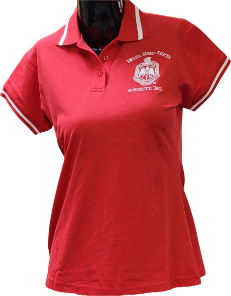 Buffalo Dallas Delta Sigma Theta Polo Shirt [Short Sleeve - Red]