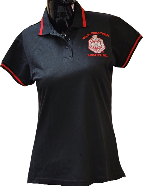 Buffalo Dallas Delta Sigma Theta Polo Shirt [Short Sleeve - Black]