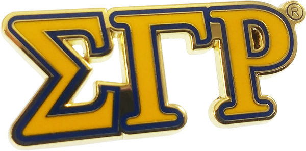 Sigma Gamma Rho Big Letter Lapel Pin [Gold]