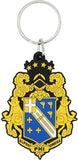 Alpha Phi Omega PVC Shield Key Chain [Gold]