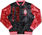 Big Boy Delta Sigma Theta Divine 9 S3 Satin Ladies Sequins Jacket [Black]