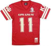 Big Boy Kappa Alpha Psi Divine 9 S2 Mens Football Jersey Tee [Crimson Red]