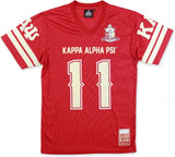 Big Boy Kappa Alpha Psi Divine 9 S2 Mens Football Jersey Tee [Crimson Red]