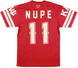 Big Boy Kappa Alpha Psi Divine 9 S2 Mens Football Jersey Tee [Crimson Red]